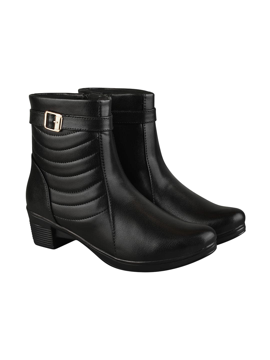 Shoetopia Stylish Black Boots For Women