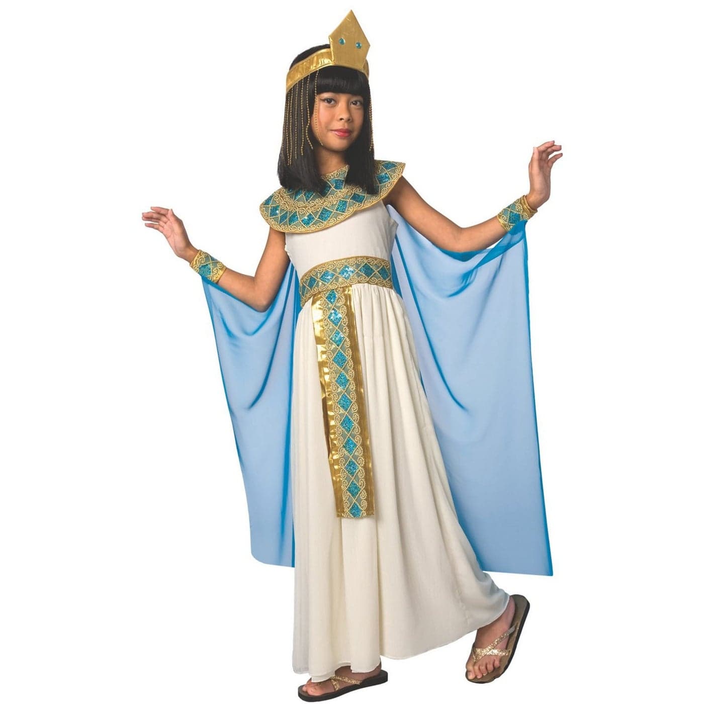Morph Kids Cleopatra Costume Girls, Cleopatra Costume Kids, Kids Cleopatra Costume, Egyptian Costume Kids, Egyptian Dress Small