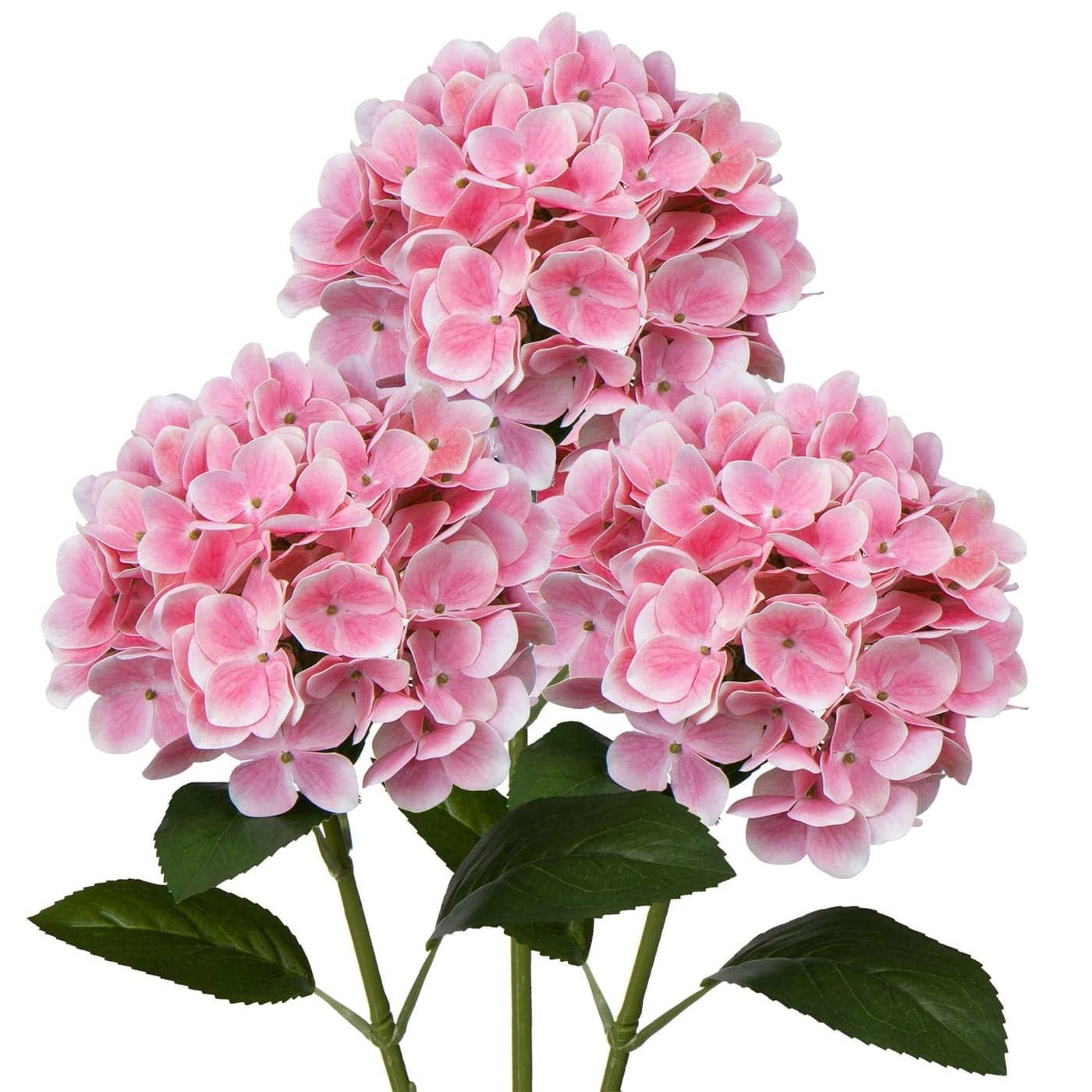 DILATATA Large Single Headed Pink Hydrangea 26 Artificial Hydrangea Flowers Fake Hydrangeas for Wedding Bouquet Home Party Store 3