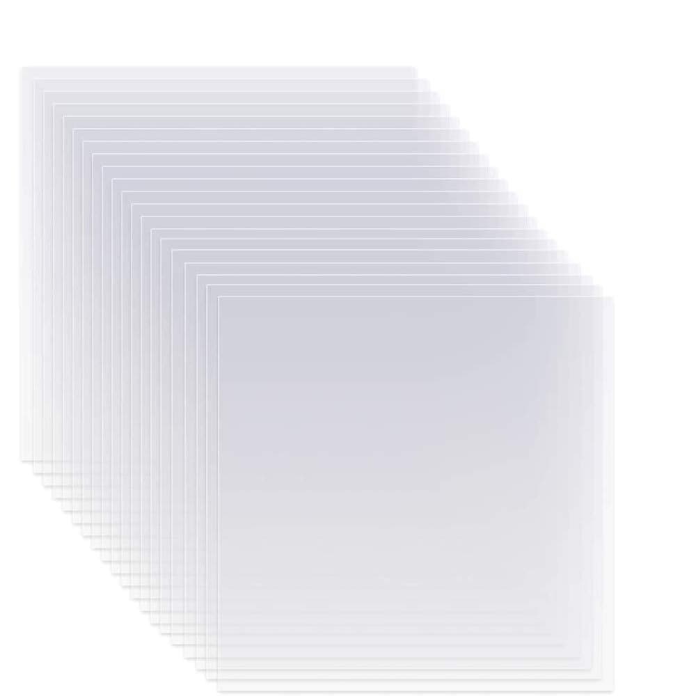 20 Pieces 6 mil 12 x 12 inch Blank Stencil Transparent Material Mylar Template Sheets for Stencils