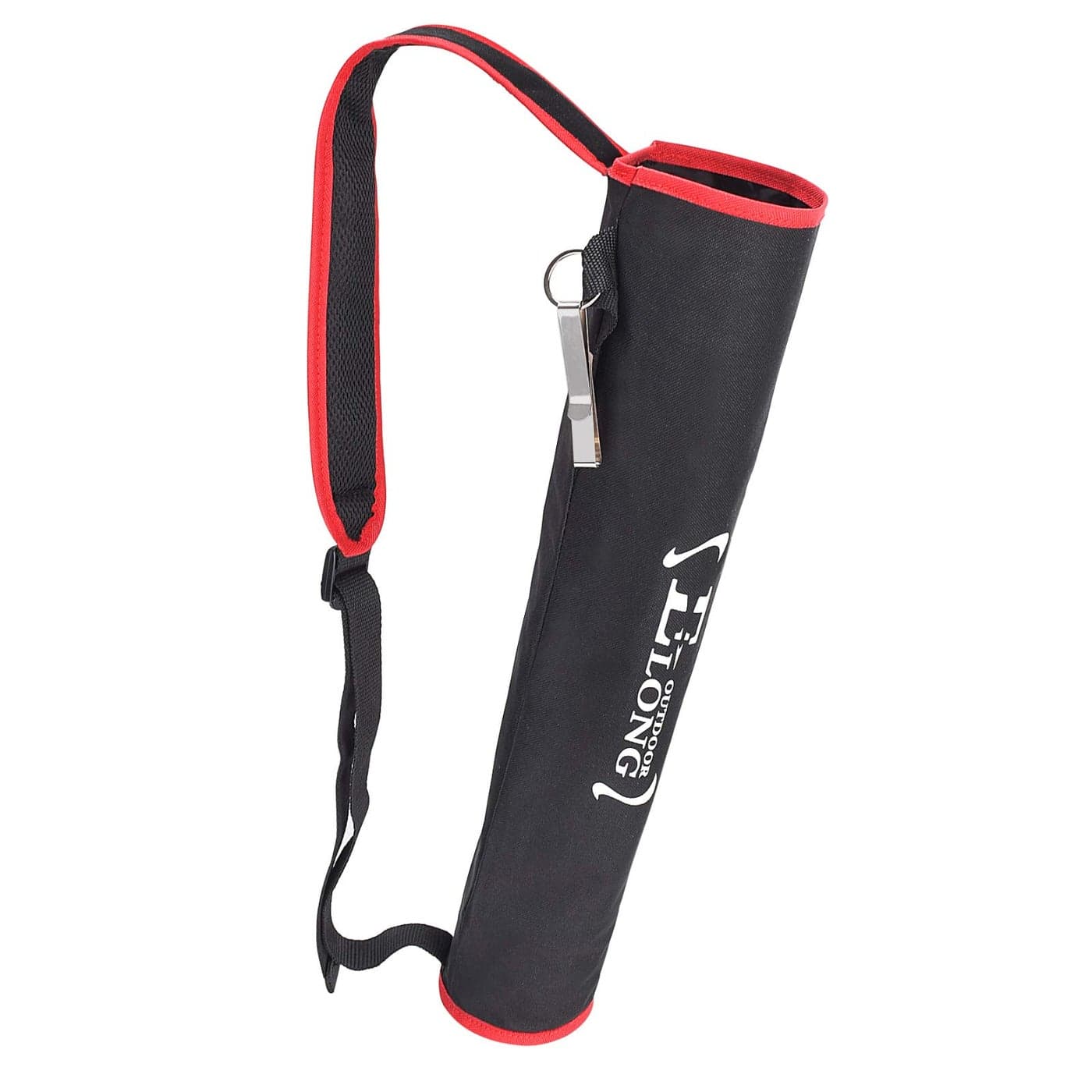 SZEO Archery Back Arrow Quiver Holder - Adjustable Quivers for Arrows for Bow Hunting and Target Practicing Youth and Adults, Red