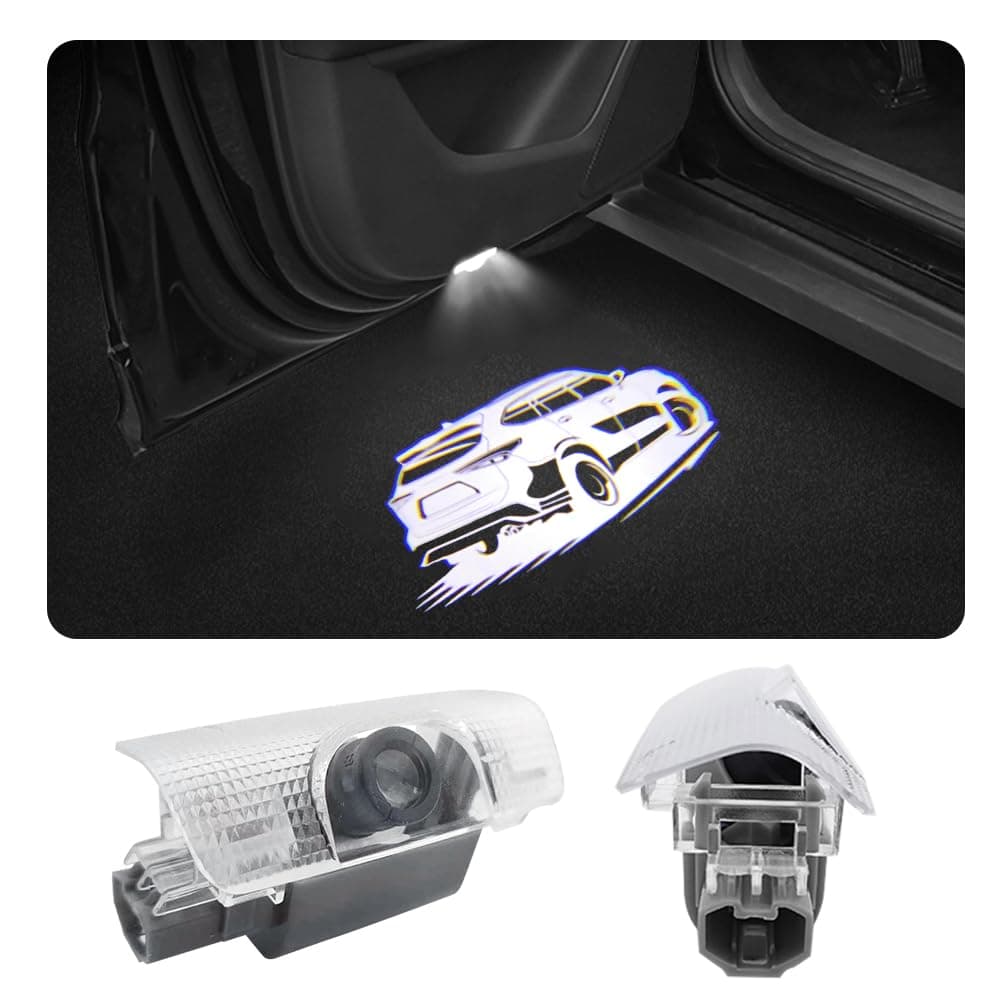 akarin 2 PCS LED Car Door Logo Lights Compatible for Highlander xu70 2020present Courtesy Projector Laser Welcome Light Puddle Lamp Car Accessories Highlander