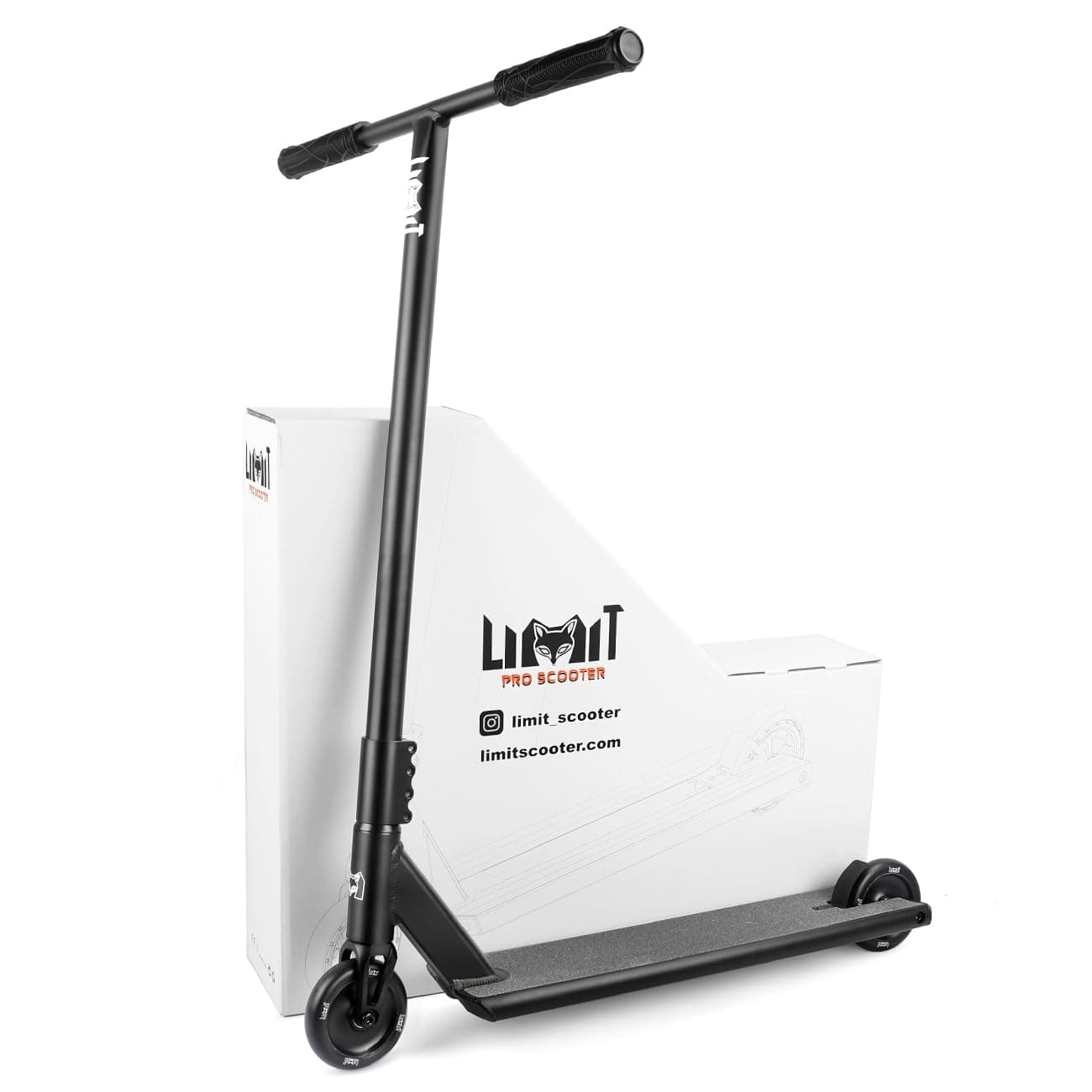 Limit LMT71AZ Pro Street Scooters with Boxed Ends Best Freestyle BMX Stunt Scooter Perfect for Tall Adults and Teens Intermediate or Advanced Trick Scooter Riders