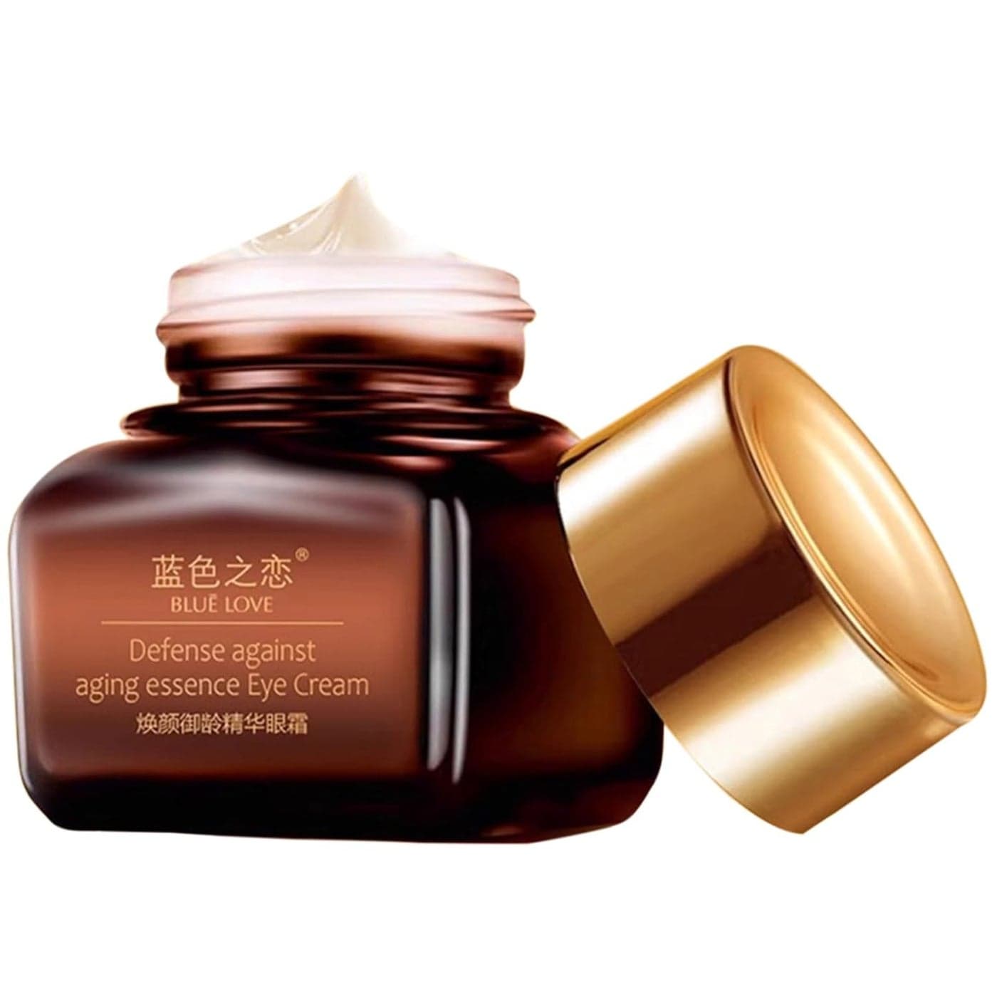 BLUE LOVE AntiAging Eye Cream Reduces Dark Circles Puffiness Moisturizing UnderEye Bags FastAbsorbing Wrinkle Treatment for Men Women 07oz