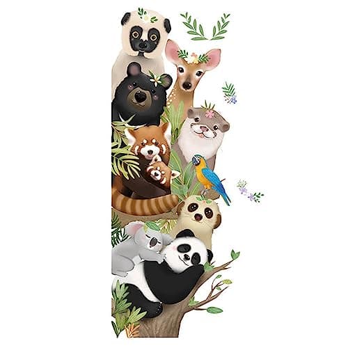 JAAMSO ROYALS Super Cute Animals Decorative wall Stickers for Kids for Kids Room- Multicolor (60 CM X 90 CM)