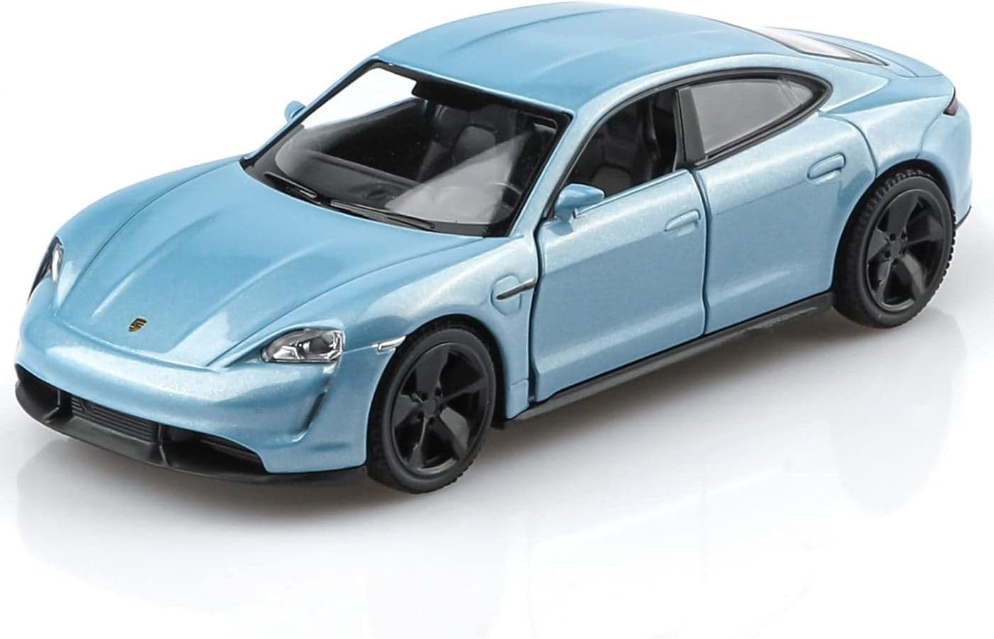 TOKAXI 1/36 Scale Porsche Taycan Turbo Diecast Car Model - Pull Back Vehicle Toy