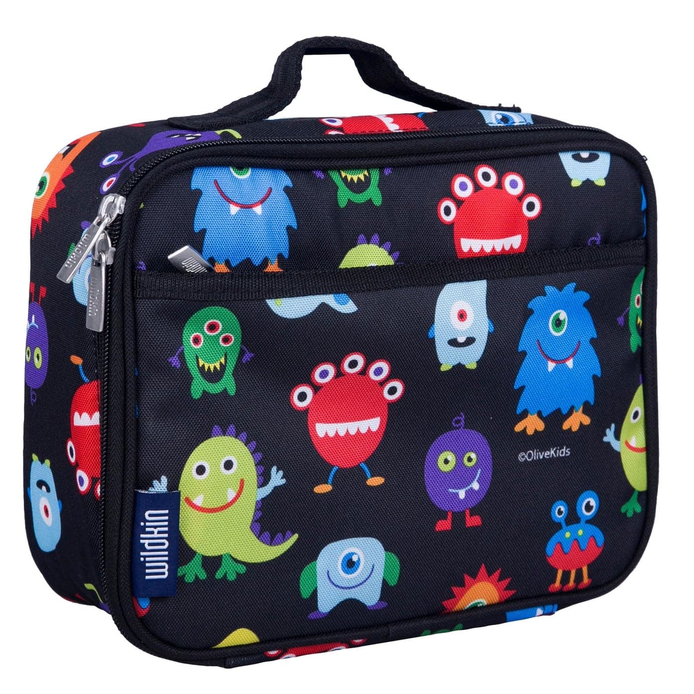 Wildkin Kids Insulated Lunch Box Durable and Reusable for School Travel Monsters