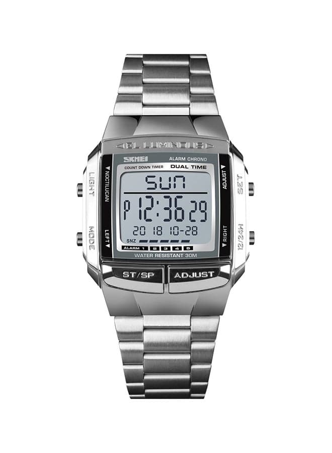 Stainless Steel Digital Wrist Watch 1381
