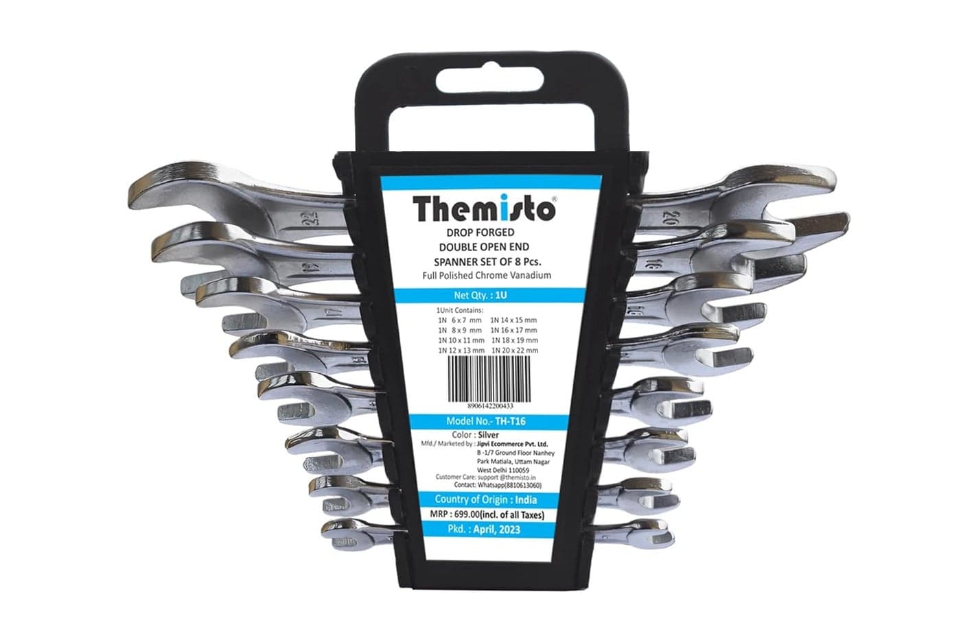 THEMISTO THT16 8pcs Double Open Ended Spanner set