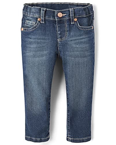 The Children's Place Baby Girls And Toddler Girls Basic Skinny Jeans,Blues Wash Single,6-9MONTHS