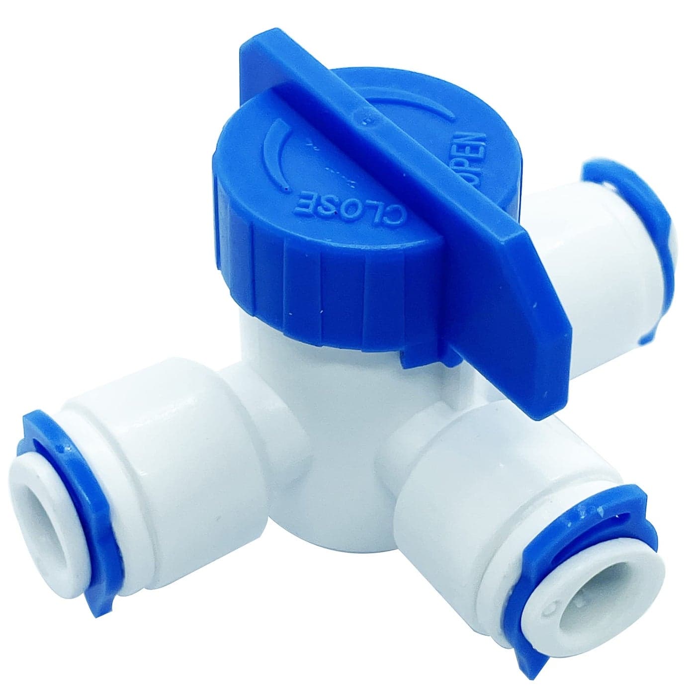 ZIGZAGSTORM Auto Top Off 3 Way Ball Valve 14 inch Input 14 inch Output Push Connect for Reverse Osmosis Water Filter System