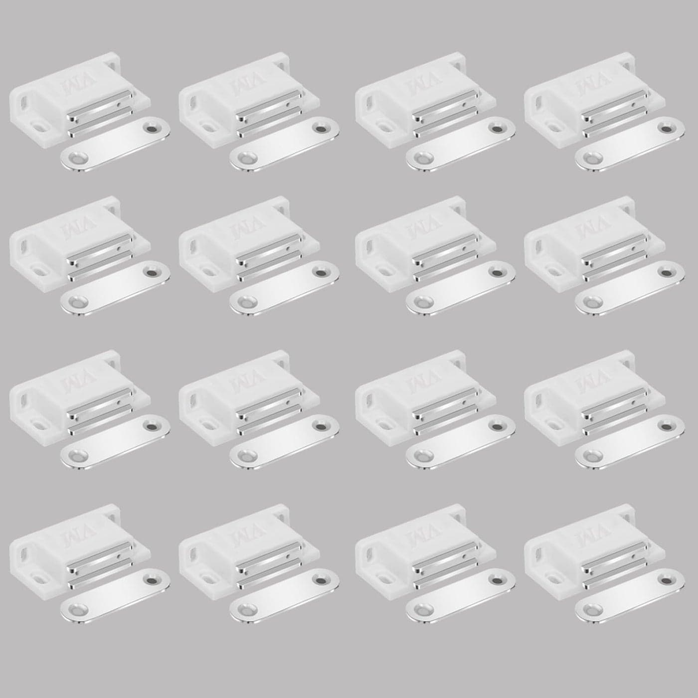 AOKING Door CatcherDrawer Magnet for CabinetCupboardWardrobeDoor Magnetic Stopper White Size M2 Pack of 16