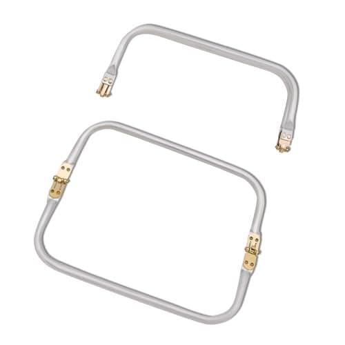 YTKavq 10" Metal Purse Frame, Heavy Duty Rectangle Purse Hardware with Kiss Lock Clasp for DIY Bag Making, Handbag, Clutch, Wallet – 2pcs