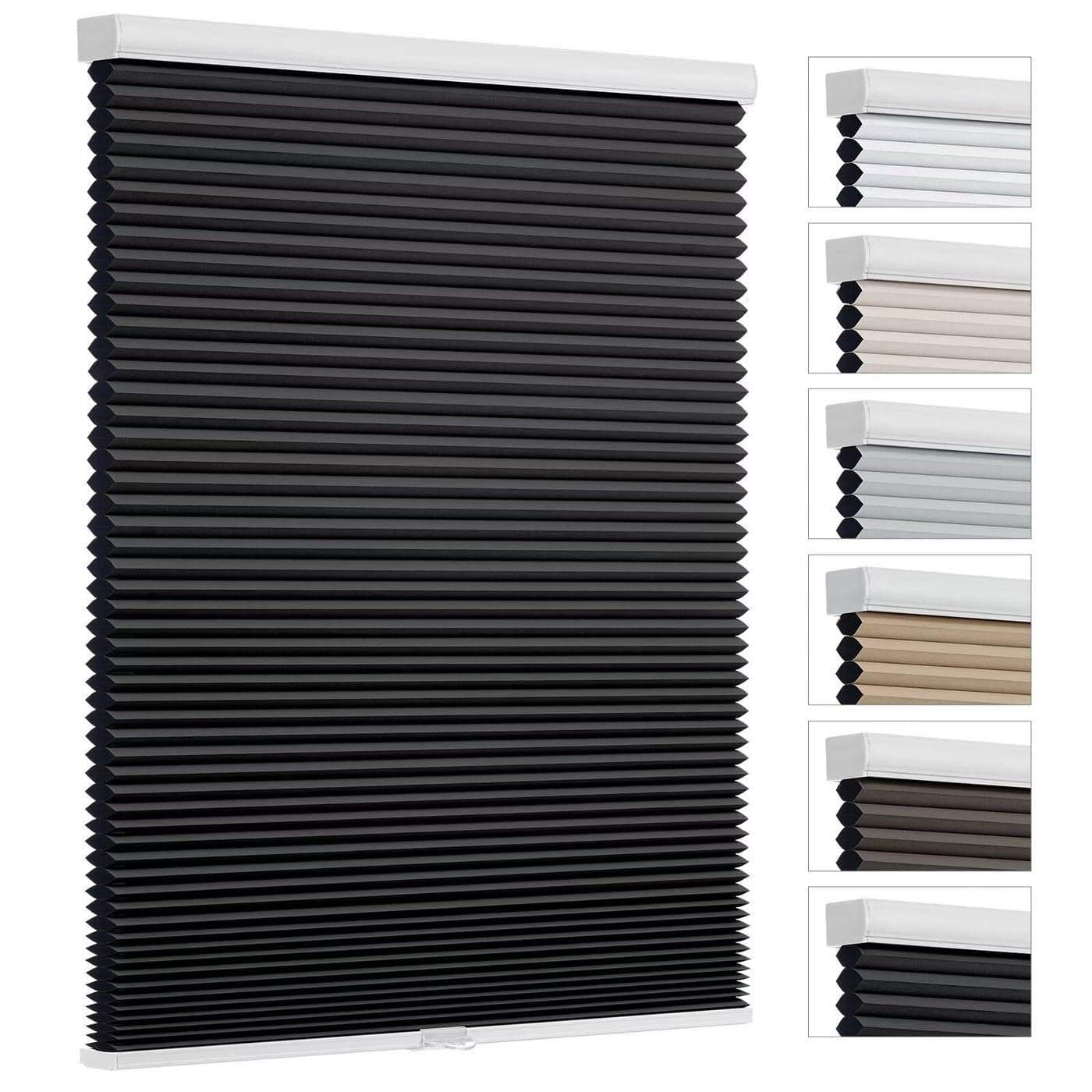 Changshade Cellular Shades Cordless Black Out Blinds for Indoor Windows Thermal Insulated 15 Inch Honeycomb Light Heat Blocking Blackout Blinds for Bedroom Living Room Bathroom Nursey 30Wx72H