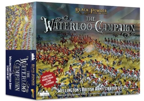 Warlord Games Wargames Delivered Black Powder Epic Battles Waterloo Wellingtons British Army War Game Role Playing Board Games for Adults 19th Century Strategic Wargaming Tabletop Military