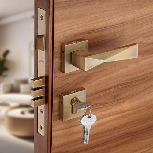 LAPO Mortise Door Lock Set for Main Door & Bedroom | 50x85 Lock Body | 70mm Cylinder | Left Right Door Compatible | Fits 30–50mm Door thickness |3 Brass Key | Antique Finish | 3 Year Warranty | Ro-131