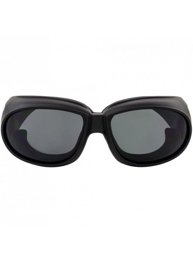 Global Vision Outfitter Padded Fit-Over Motorcycle Safety Sunglasses (Smoke Lens)