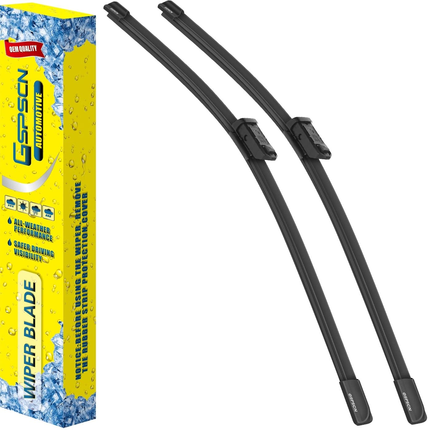 GSPSCN 2 Wipers For Buick LaCrosse 20192017 Cadillac SRX 20162010 Jaguar XE XF 20202016Original Equipment Windshield Wiper Blades Set 2617 Set of 2