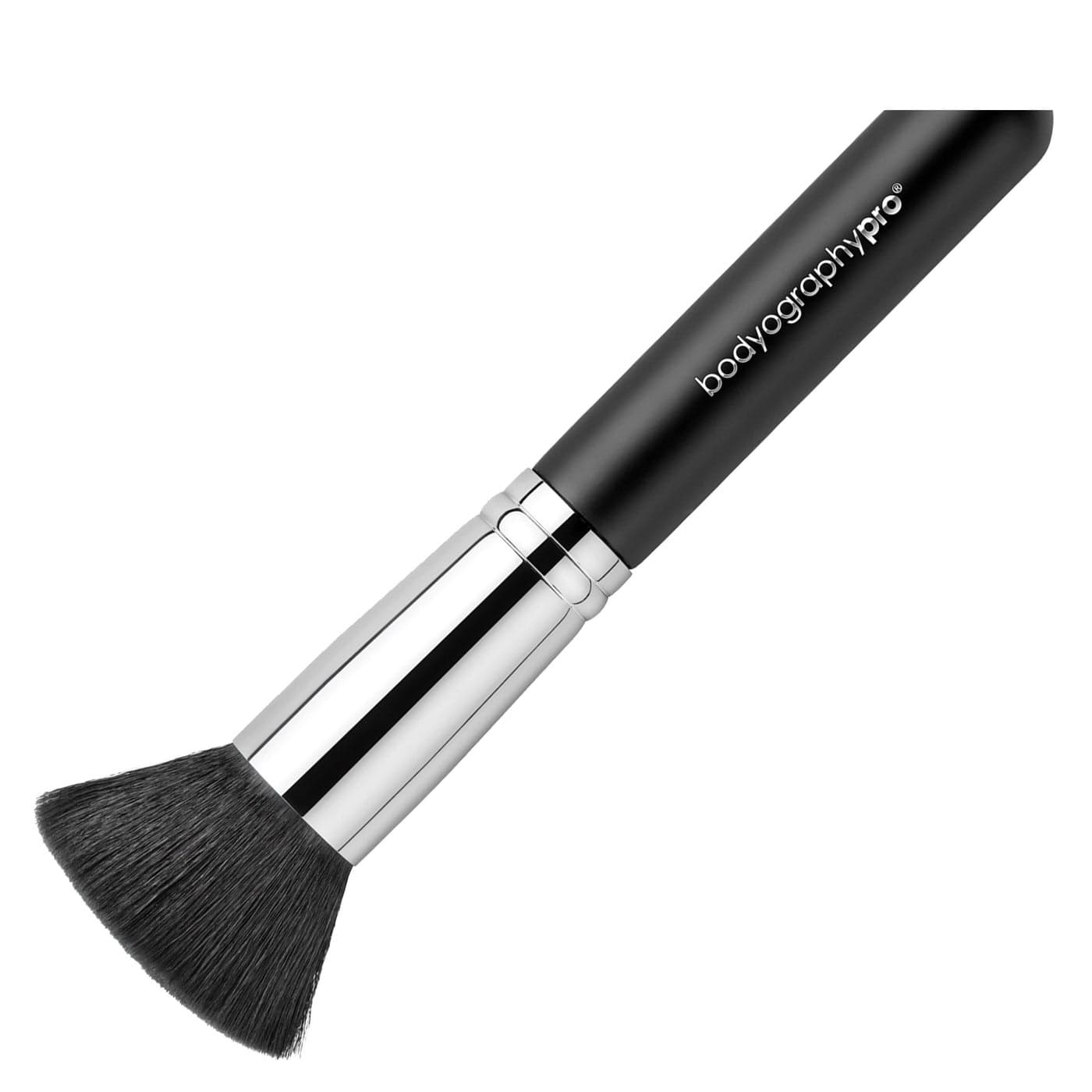 Bodyography Professional Buffing Brush for Foundation Powder Dense Synthetic Bristles for Airbrushed Finish Versatile Use with Cream Liquid Powder Products Ergonomic Handle