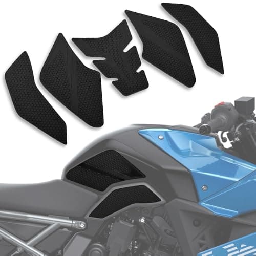 LEDISHUN Motorcycle Fuel Tank Traction Pad Side Gas Knee Grip Protective Sticker Protector for Suzuki Vehicle GSX8S GSX8R GSX 8S GSX 8R GSX8S GSX8R Black