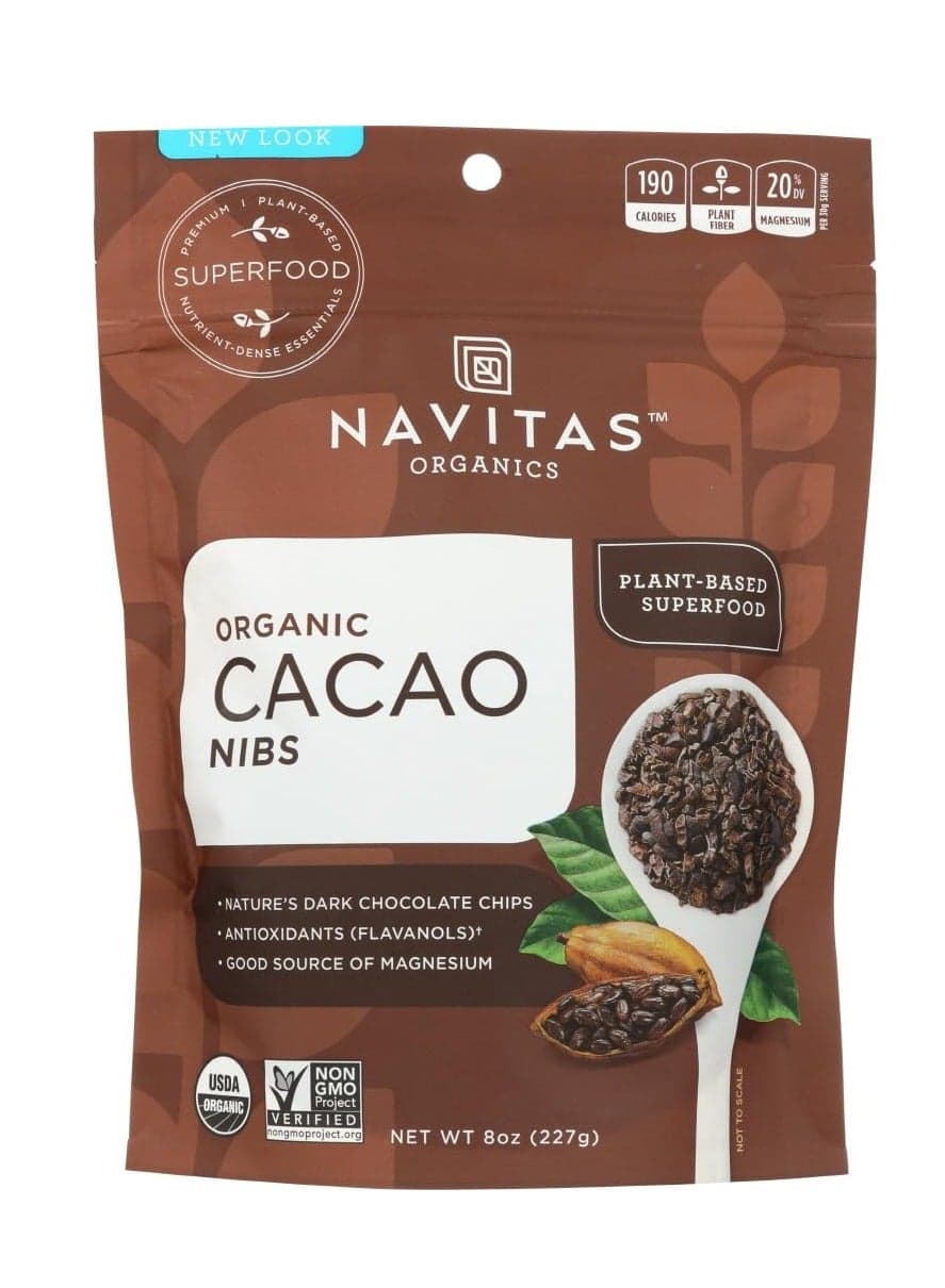 Navitas Organics, Organic Cacao Nibs, Unsweetened, 8 oz (227 g)