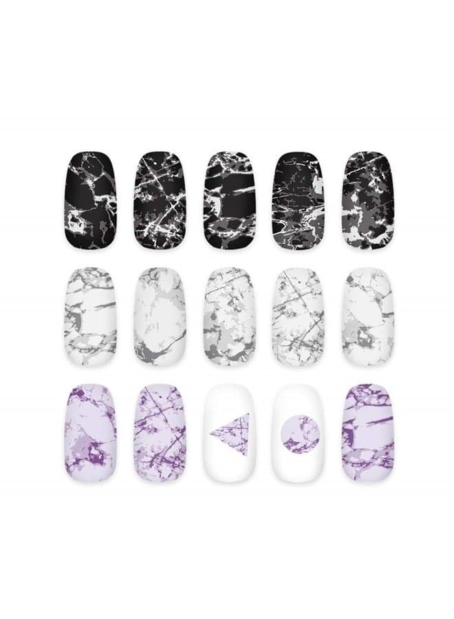 Nail Art Stamping Plate Marble Nail Template Nail Art Design Tool Nail DIY Design Image Plate (FA056)