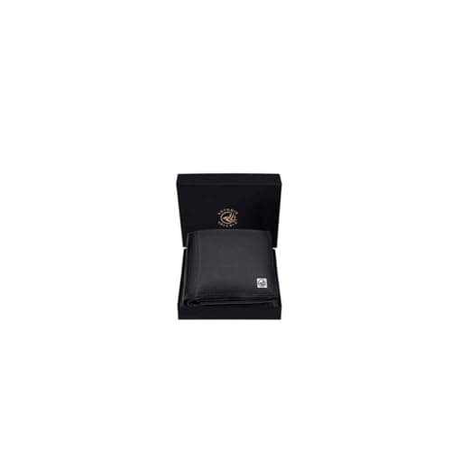 ANTONIO VALERIA Octave Black Leather Wallet for Men