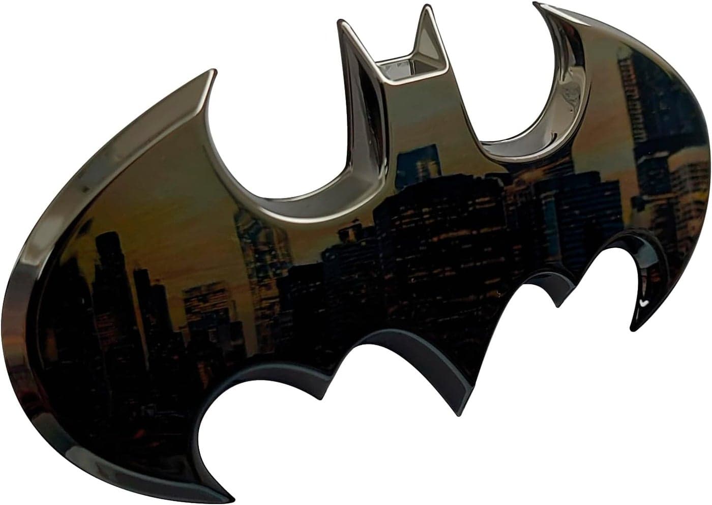 Fan Emblems Batman Car Badge Black Chrome Batwing Logo 3D Automotive Sticker Decal