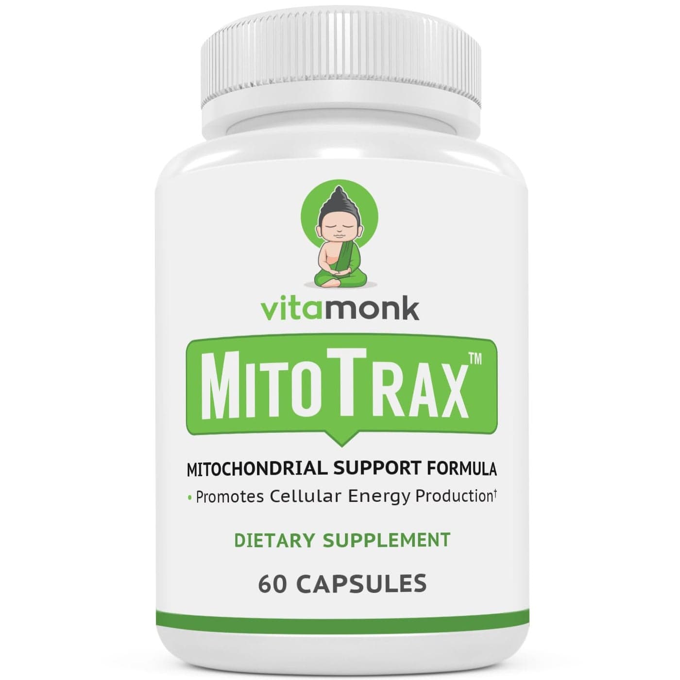 VitaMonk Mitochondrial Supplements MitoTrax Revitalize and Repair Cells Mitochondria Supplement for Cellular Energy Advanced Mitochondrial Formula PPQ Supplement Formula 60 Capsules