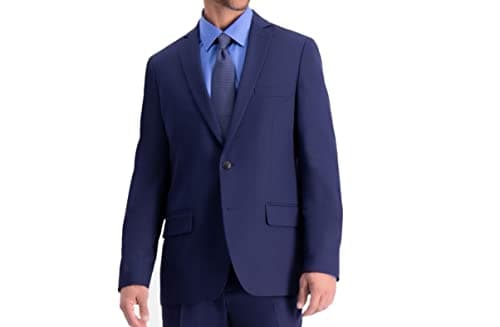Haggar mens Active Series Stretch Slim Fit Separates Business Suit Jacket, Midnight, 36 US