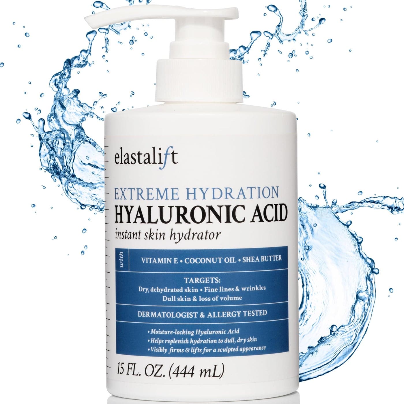 Elastalift Hyaluronic Acid Moisturizer Body Lotion Anti Aging Skin Care Body Cream Face Lotion Diminishes Look Of Wrinkles Sagging Skin Crepey Skin Cellulite Stretch Marks Dry Skin 15 Fl Oz