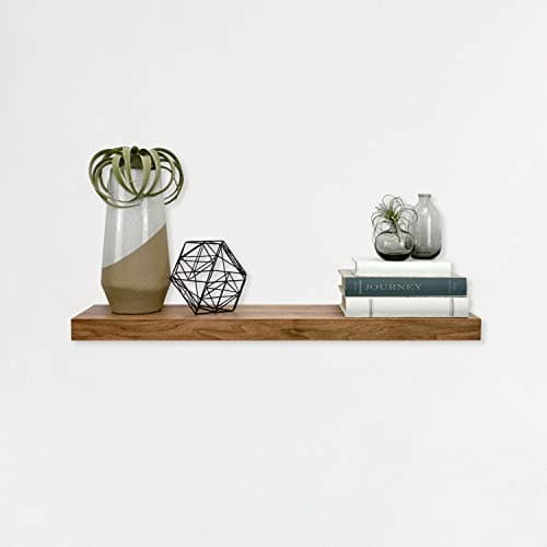 MCS Walnut Woodgrain Floating Shelf 36 Inch x 8 Inch 36 x 8
