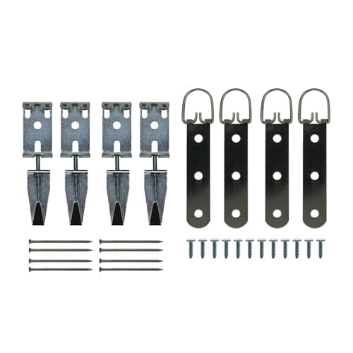 Mirror Hanging Kit with Hangers and Leveling Hardware - 100 lbs - Heavy Duty Mirror Hanging Hardware, Mirror Clips, Mounting Hardware