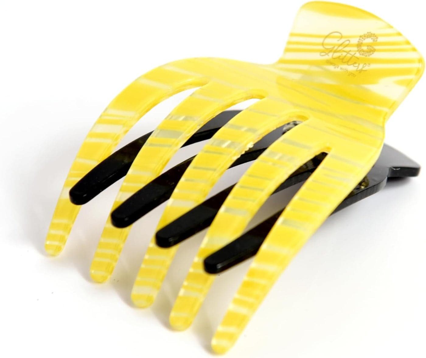 Glitters® Large Yellow Claw Clip for All Hair Types