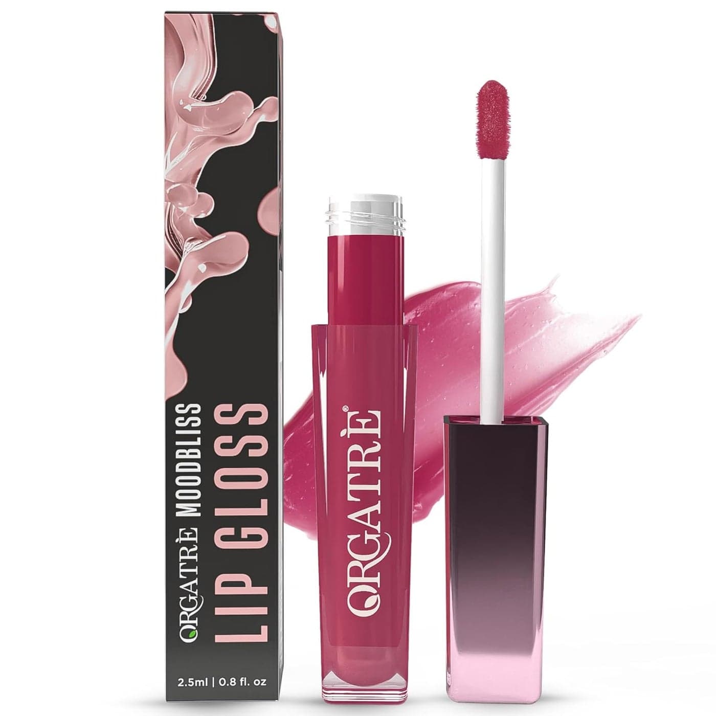Orgatre Moodbliss Lip Gloss Instant Shine Glossy Finish Hydrating Lip Gloss for Girls Women Perfect for Everyday Party Look 25ml Subtle Pink 25 ML