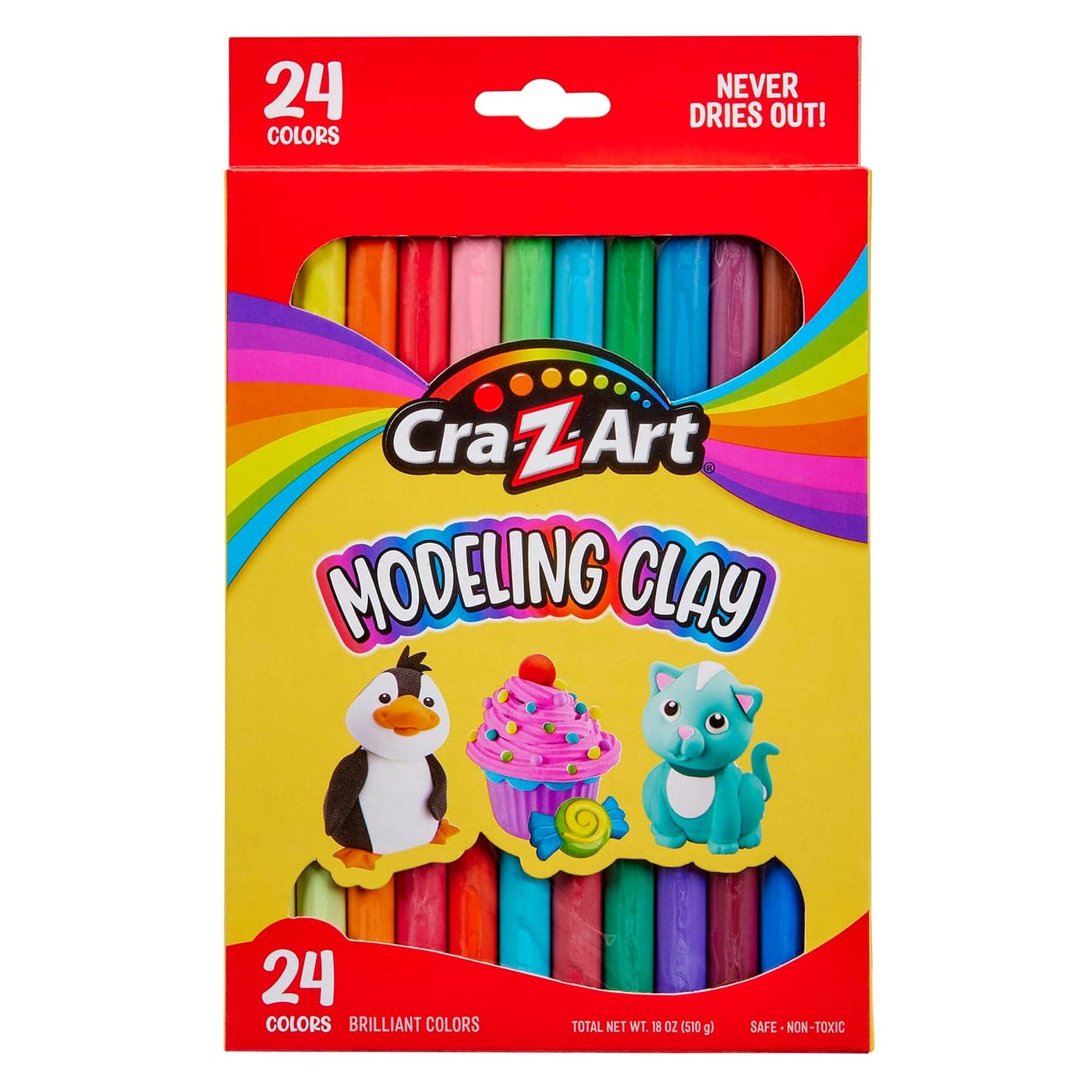 CRAZArt Modeling Clay 175 oz 24 Count 10901