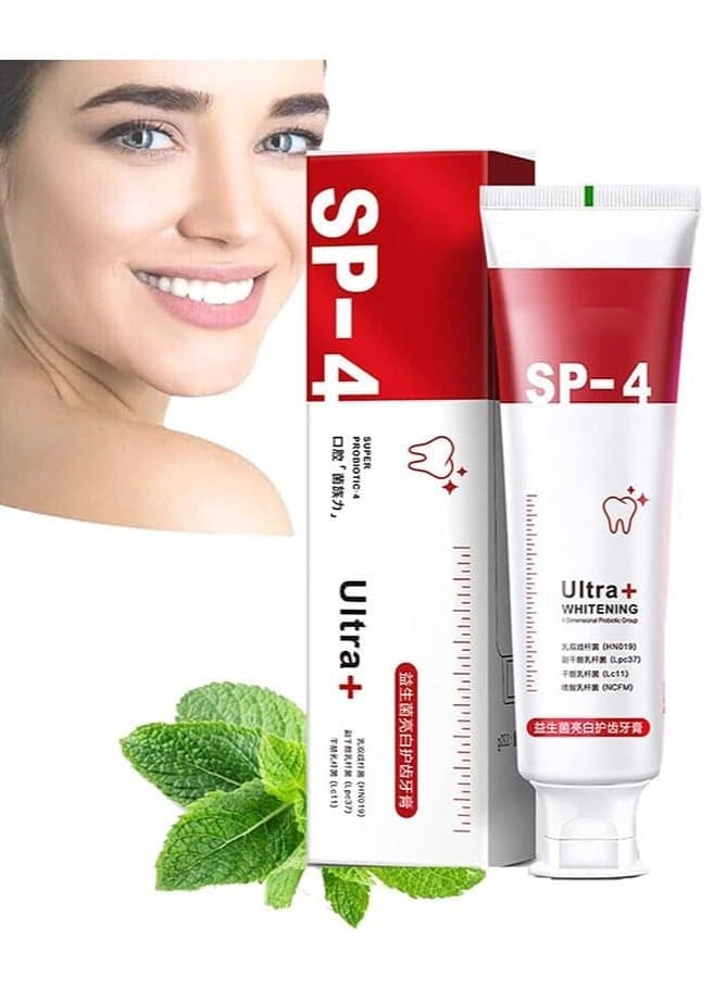 SP-4 Toothpaste SP-4 Natural Tooth Whitener SP-4 Brightening Toothpaste Fresh Breath Toothpaste Improve Yellow Tooth Stain Family Pack Unisex