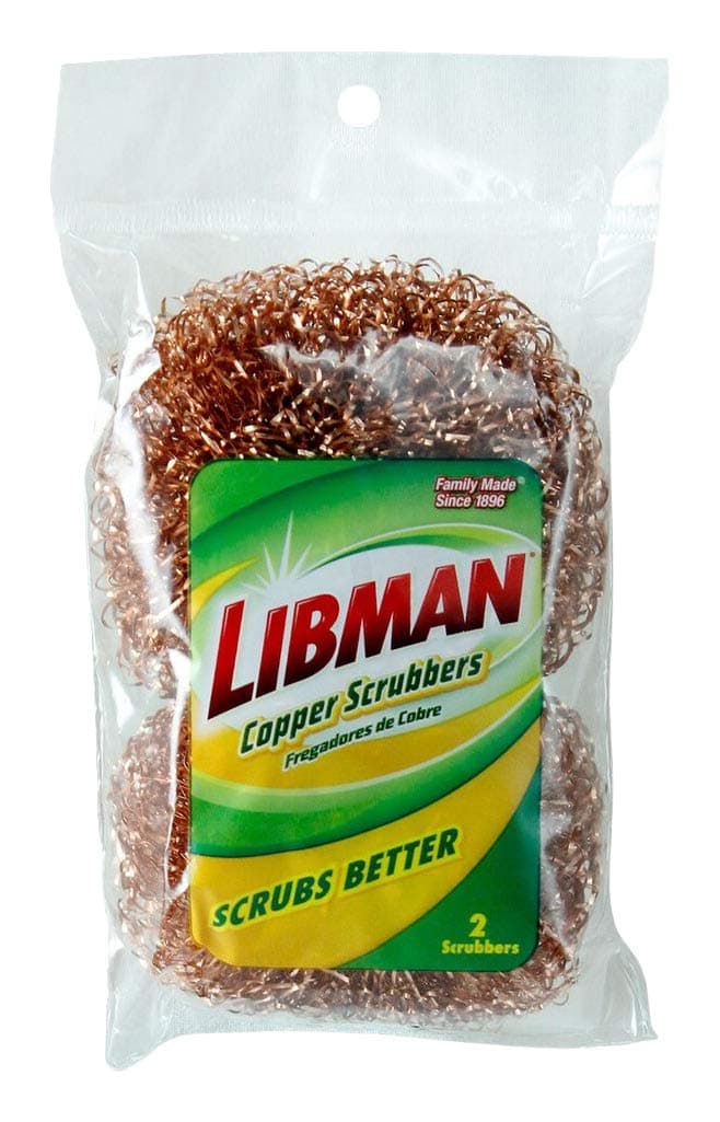 LIBMAN Copper 2 Scrubbers 2 Count