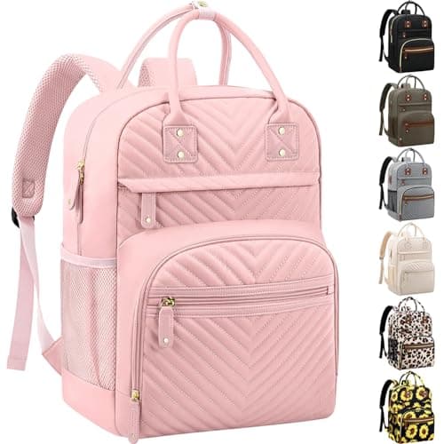 Tenot Diaper Bag Backpack Tote for Women Large Capacity Baby Bag with Insulated Pockets Multifunctional Diaper Bags For Baby Girl Boy Waterproof Baby Bags For Boys Girls Maternity Bag Baby Pink