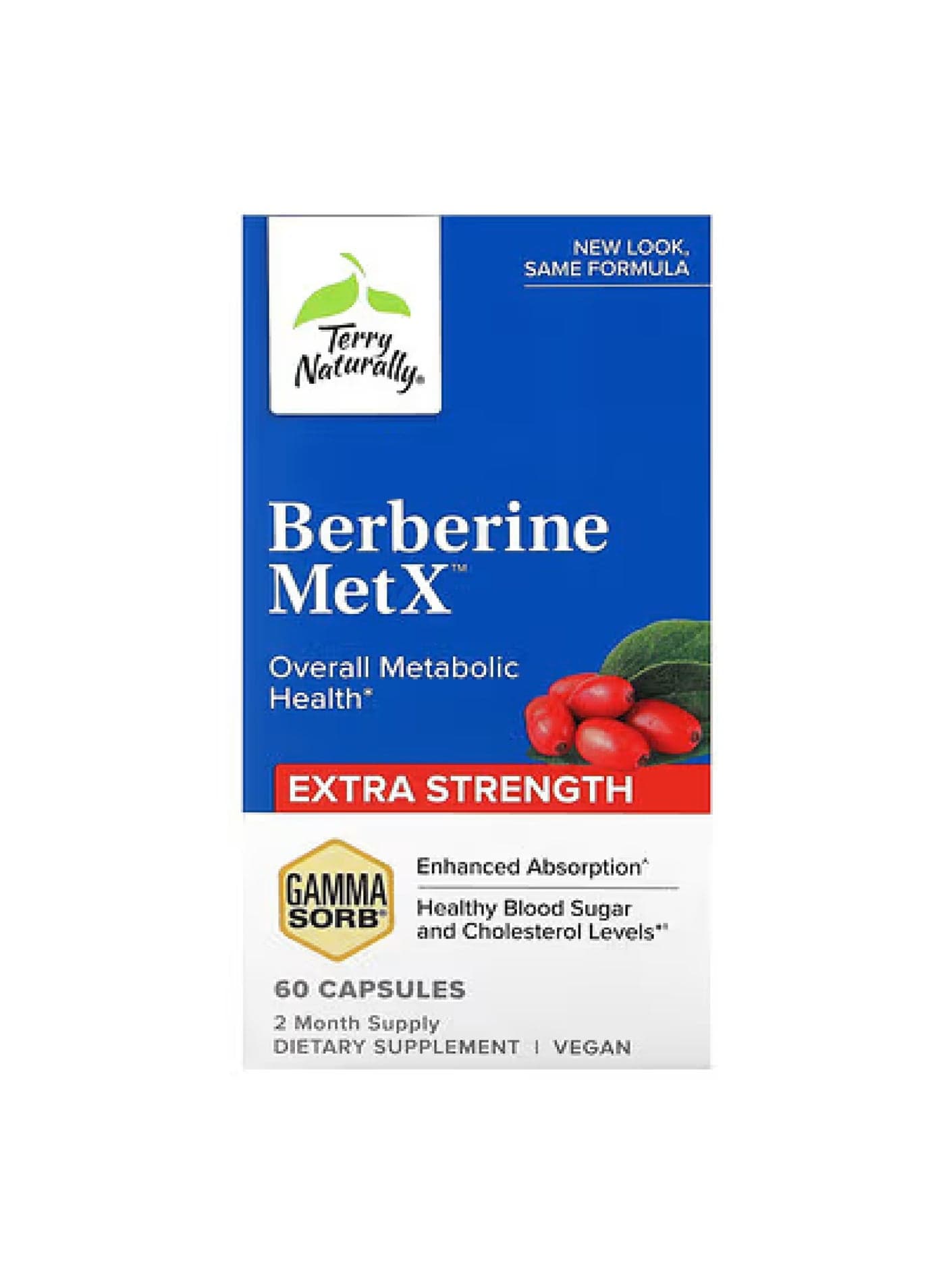 Berberine MetX, 60 Capsules (250 mg per Capsule)