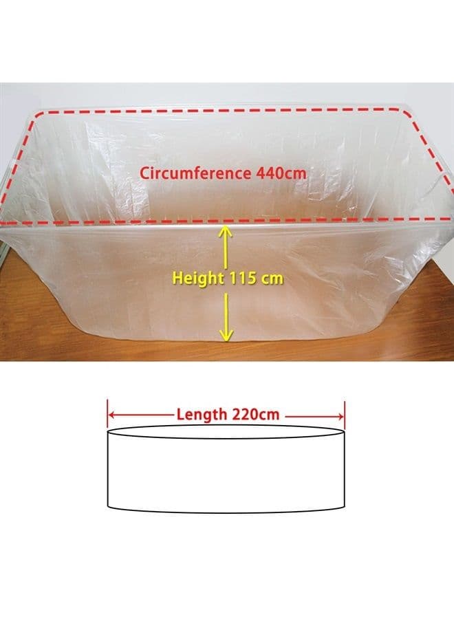 Ultra Large Disposable Film Bathtub Lining Bags for Salon, Household and Hotel Bath Tubs (86 Inch x 47 Inch) - 5 Pieces (Individual Package)