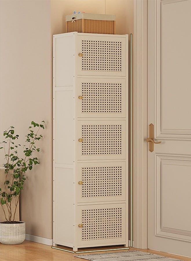 Shoe Rack Household Doorway Multi-Layer Storage Artifact Cream Wind Household Simple 160*43*33CM