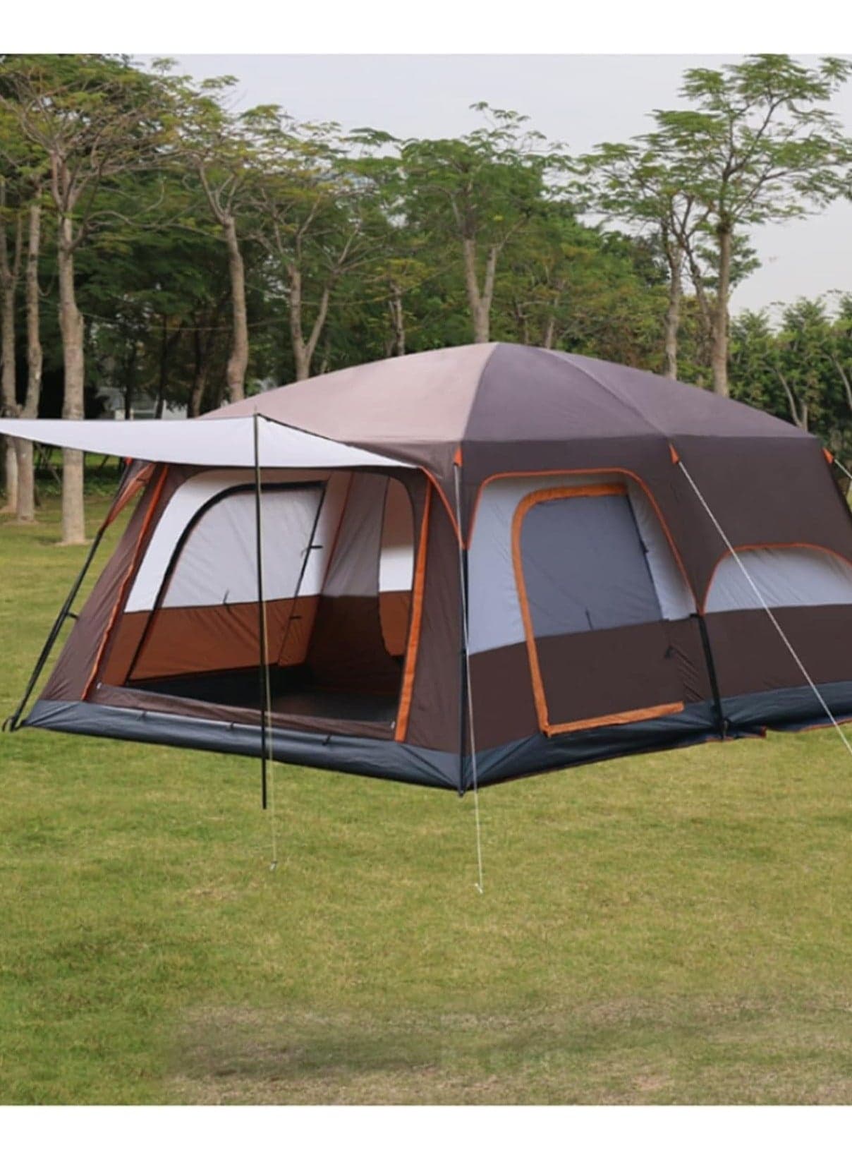Outdoor Family Camping Tent Large Size Two Bedrooms and One Living Room Automatic Tent PopUp Waterproof