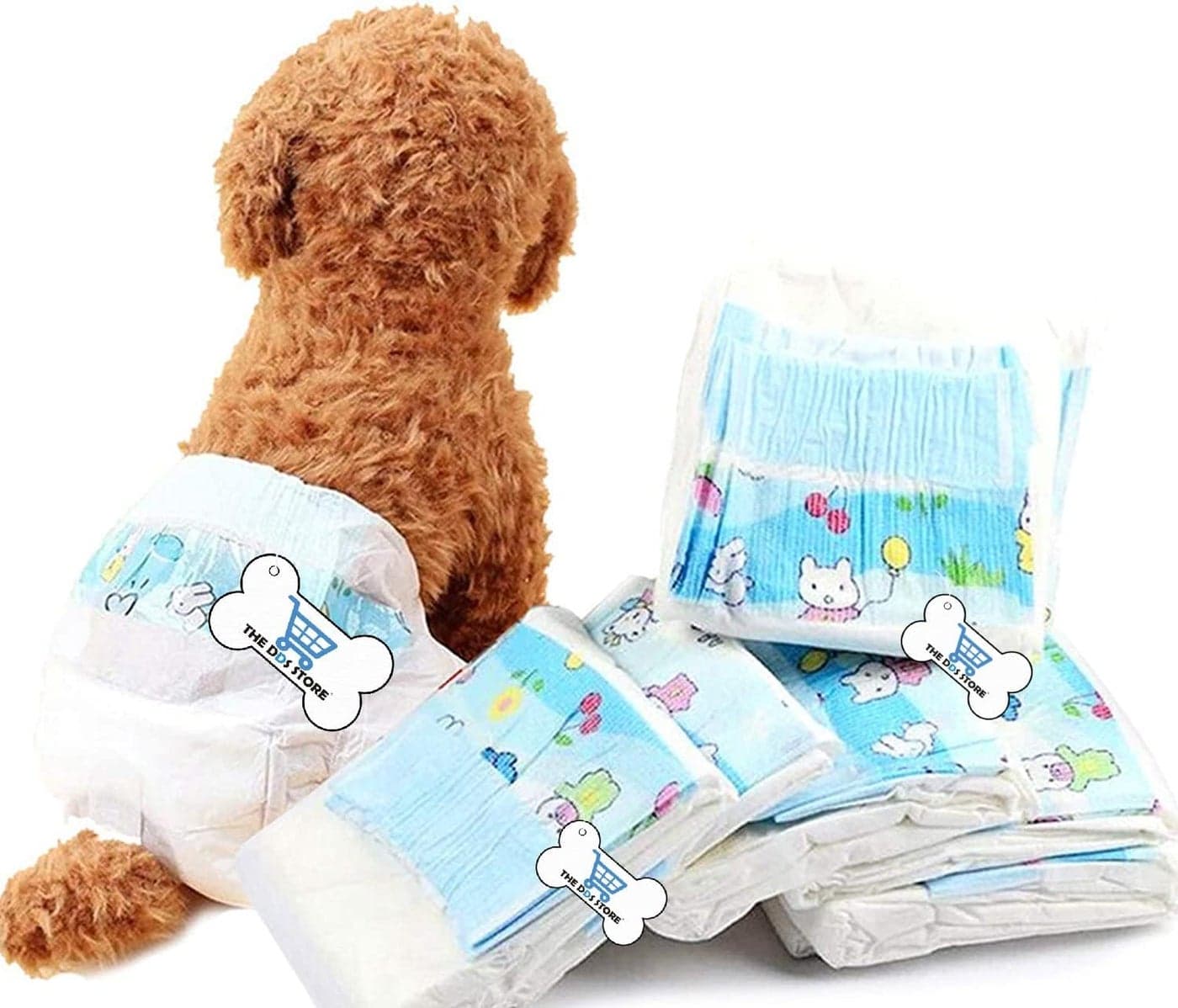The DDS Store Diapers for Female Dogs &Cats,Dog Sanitary Pants,Female Dog Menstruation,Soft Wraps, Super Absorbent Leak-Proof Fit,Dog Incontinence Diapers, Puppy Nappie