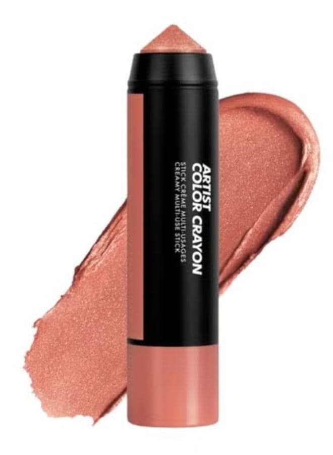 MAKE UP FOR EVER Artist Color Crayon Waterproof Multi-Use Stick 7g – Shade 106 Dazzling Peach – Golden Peach Shimmer for Eyes, Lips & Face