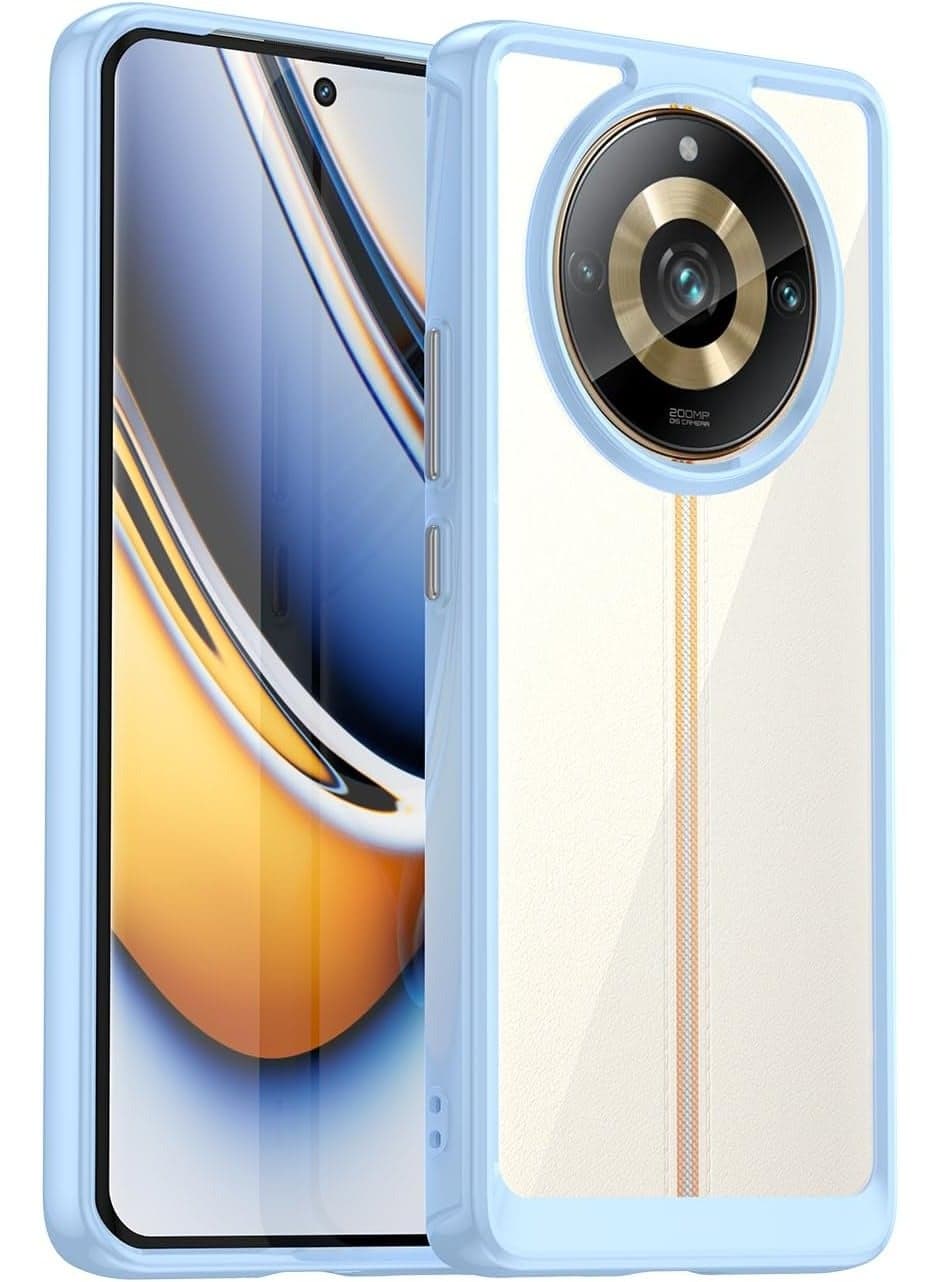 OPPO Realme 11 Pro 5G Case for, No Yellowing Military Grade Drop Protection Thin Flexible Silicone TPU Shockproof Protective Slim Fit Phone Cover for Realme 11 Pro (Sky Blue)