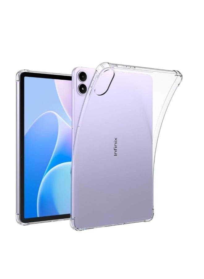 Clear Case for Infinix Xpad 20 11-inch 2025 Tablet Case 【Airbag Protection】 Transparent Flexible Soft TPU Anti-Drop Shockproof Protective Back Cover