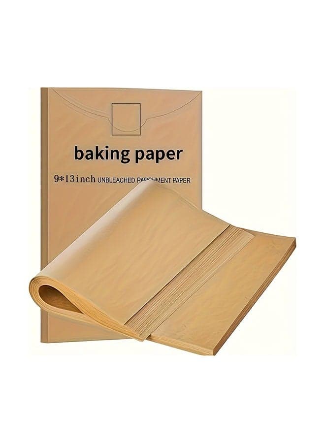 50-Pack Pre-Cut Parchment Paper Baking Sheets - Unbleached Non-Stick, Half Sheet Pan Size - For Baking, Cooking, Grilling, Air Fryer, Steaming, Deep Fryer - Perfect For Home Bakers & Kitchen Enthusiasts