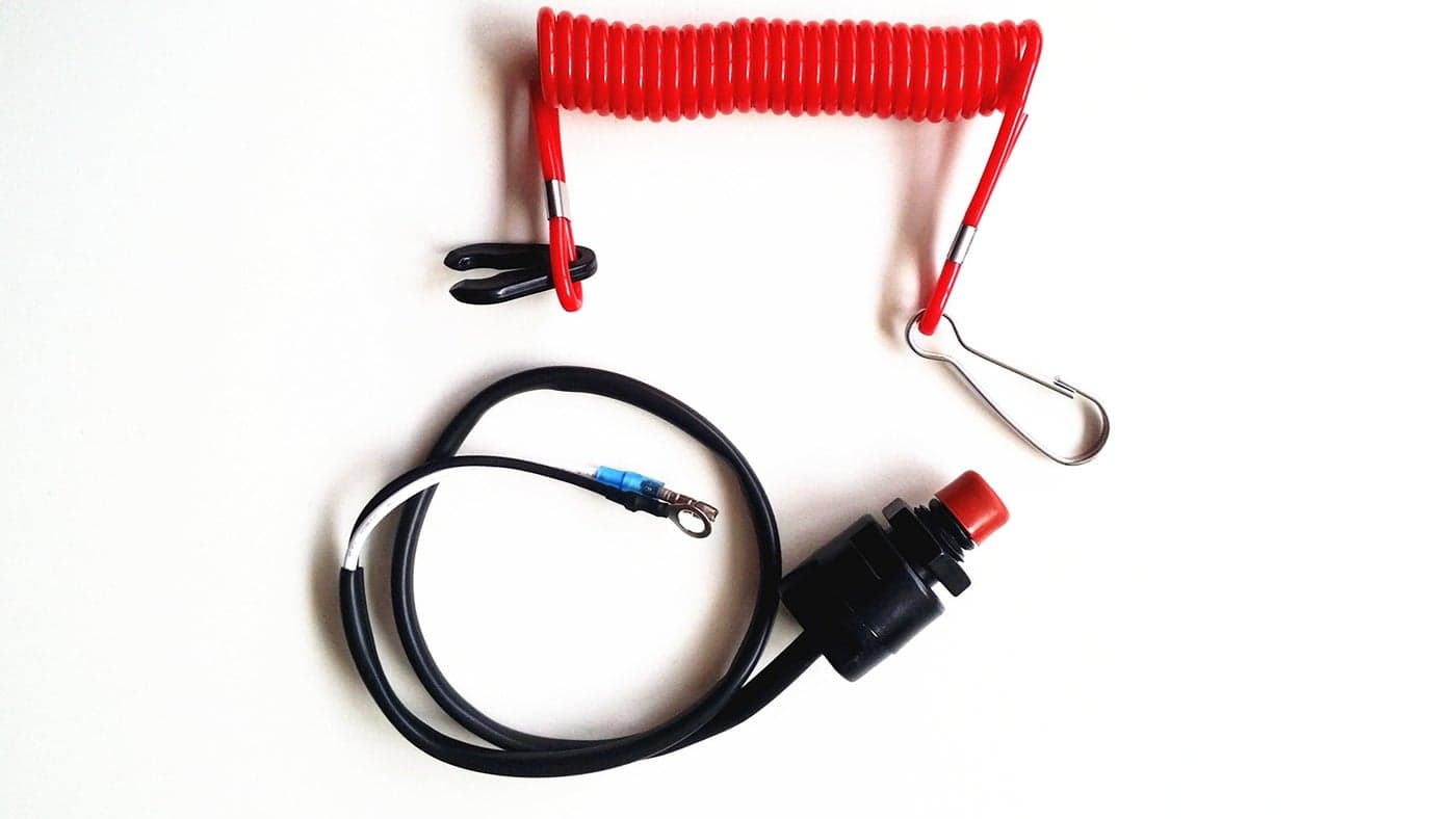 SouthMarine Boat Motor Kill Stop Switch & Safety Tether Lanyard for Yamaha/Tohatsu/Honda Outboard Motor 6E9-82575-00 6E9-82575-01 6E9-82575-02 65W-82575-00 65W-82575-0, fit Sierra 18-65450