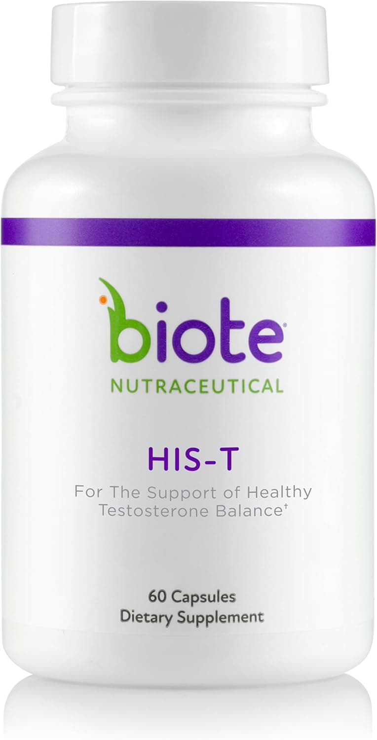 Biote Nutraceuticals HIST Healthy Testosterone Balance Support for Men 60 Capsules